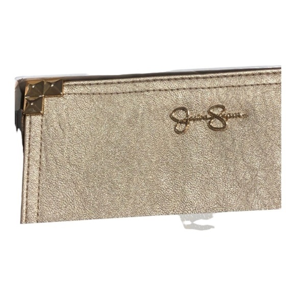 Jessica Simpson metallic clutch wristlet wallet new in box - Picture 8 of 14